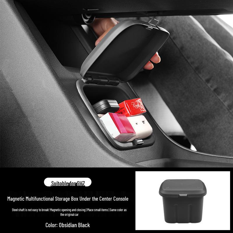 Xiaomi SU7 Multi-functional Console Storage Box & Magnetic Trash Can