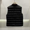 Modă nouă toamnă și iarnă vestă scurtă cu guler mic stând în picioare vestă cu twill ușor vestă cu puf de rață albă vestă vestă vestă vestă