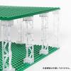 INIBUD Classic Block Parts, Compatible with Base Plates, Roofs, Triangular Columns, Clear (12)