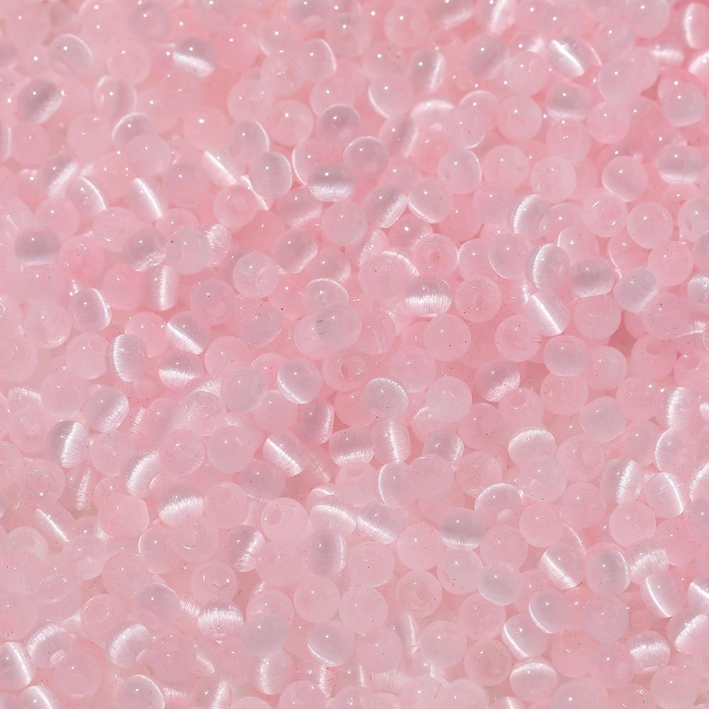 100 Stück/Los 4mm farbige Glas Katzenaugenperlen rund lose Abstandshalterperlen für DIY Schmuckherstellung Halsketten Ohrringe Bastelbedarf