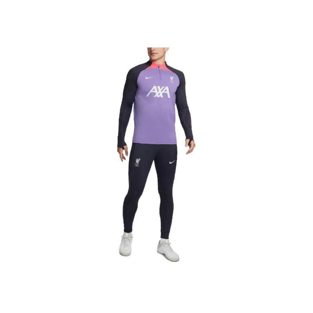 Nike Fitted Long Sleeve Retro Football Shirt Men tops Purple DZ0843-568