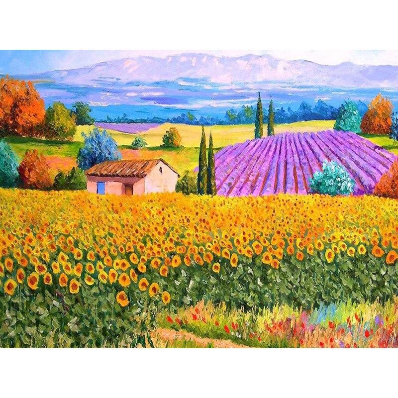 New 5D DIY Diamond Painting Sea View Town Diamond Embroidery Scenery Cross Stitch Full Round Drill Home Decor Manual Gift