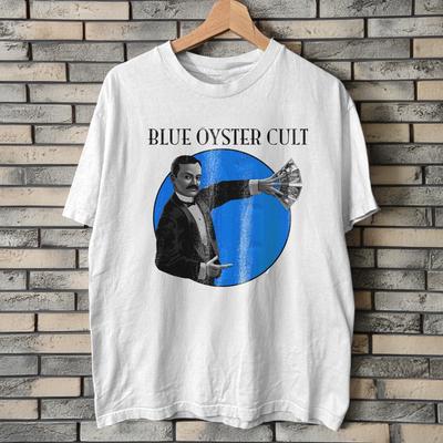 Blue Öyster Cult Band White Heavy Cotton T-Shirt Size S-5XL