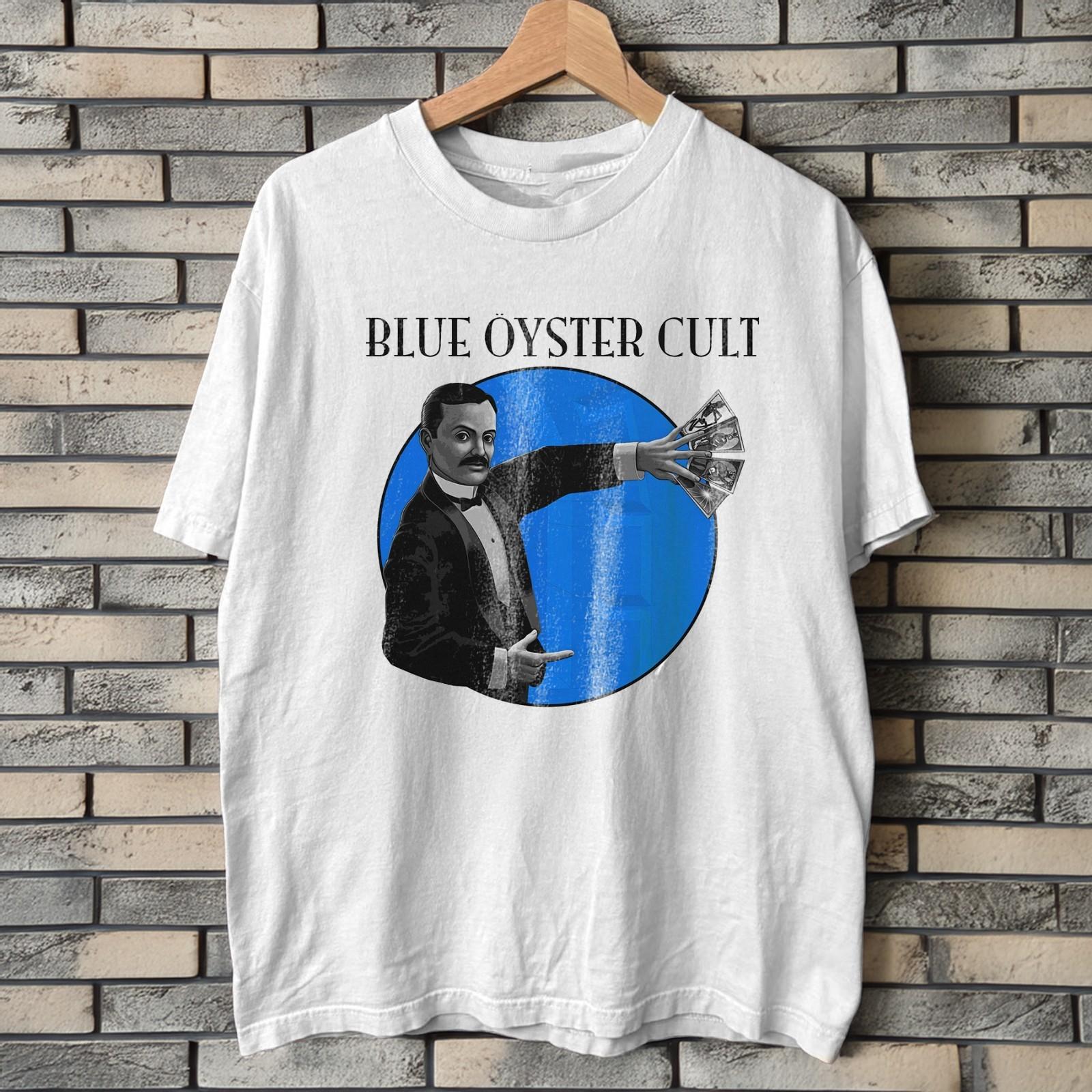 Blue Öyster Cult Band White Heavy Cotton T-Shirt Size S-5XL XXL