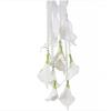 Stylish White Calla Lilies And Pearls Bridal Bouquets Photo Shoot Accessories For Wedding Parties And Sophisticated Decors
