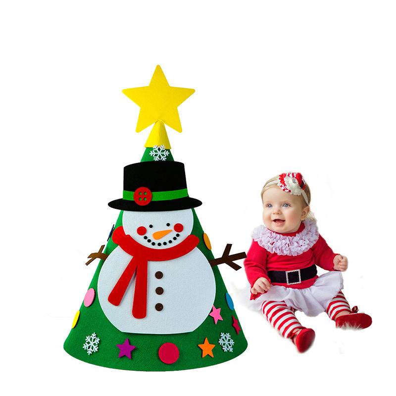 Christmas Decorations, Home Entertainment Christmas Gifts Children Diy Felt Christmas Tree Game Toys