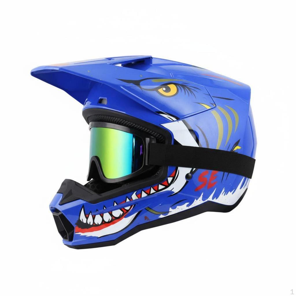 Downhill Mountain Bike Helmet Shell Young Impact Resistant Sports Gear for Kids,