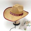 Men's Straw Fedora Couple Vacation Hat