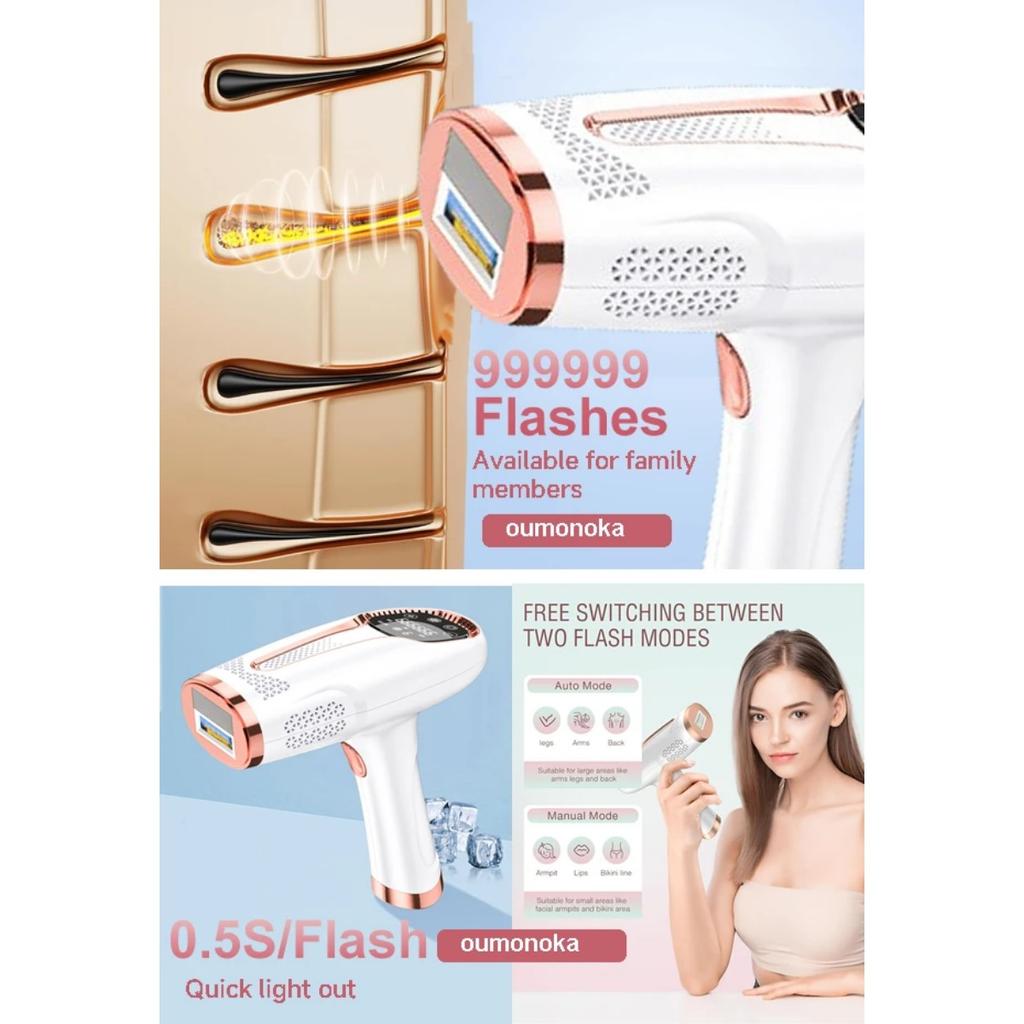 JOYBLISS Permanent Laser Hair Removal Bikini Women's IPL Depilators Shaver Facial Hair Cutting Machine Men's Razo To Remove Hair Trimmer