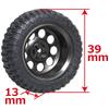 Trou rond SP pour feuille Jimny MINI-Z4X4 [modèle Eagle] [#MINI-Z4X4-RO] (BK)