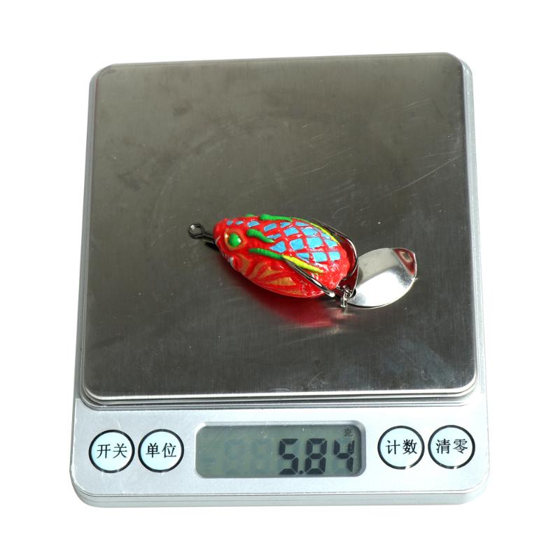 1 Piece Artificial Lure Shiny Double Hook Lure Fishing Bait Soft Bait Blackfish Imitation Soft Bait