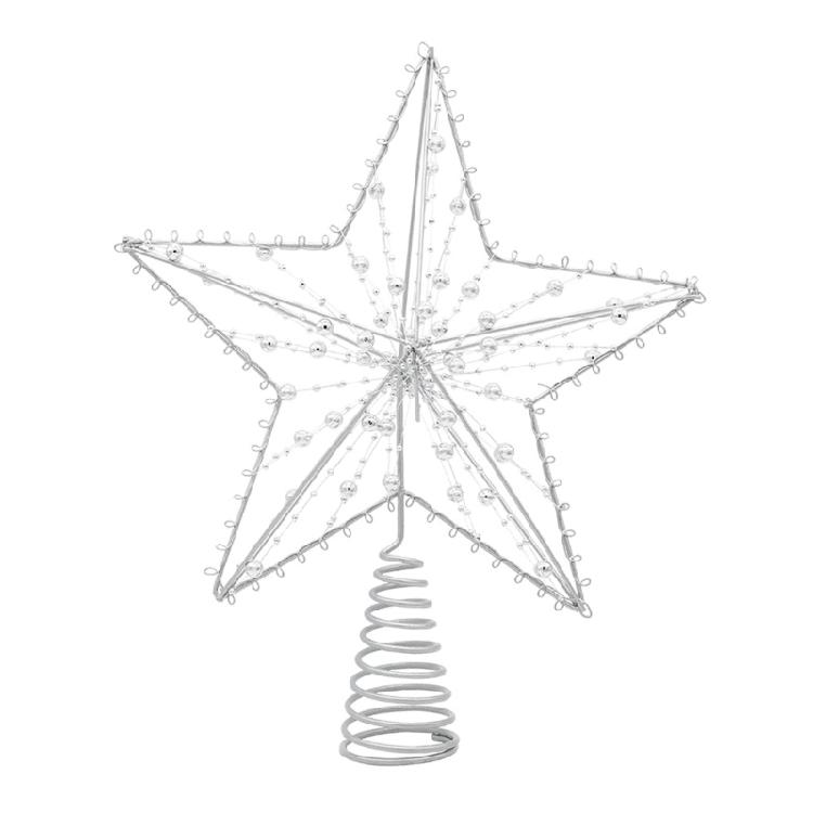 Christmas Tree Topper 5 Pointed Star with Led Light Tree Decoration Trees Star