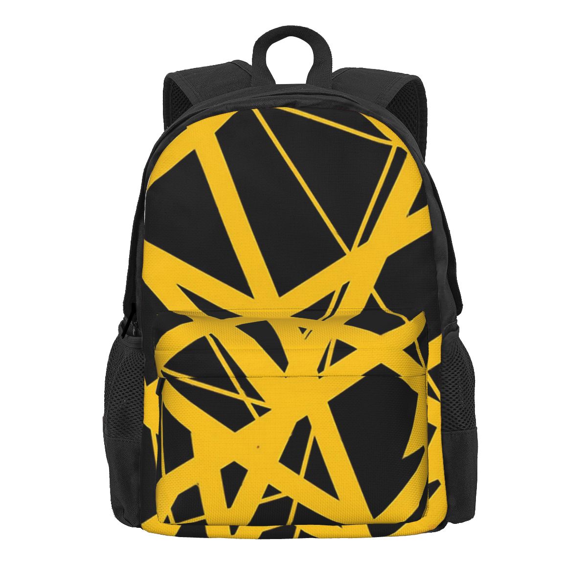 Van Halen Rugzak Mannen Abstracte Lijnen Patroon Rugzakken Polyester Nieuwigheid Schooltassen Trekking Ontwerp Rugzak 36x32x10cm