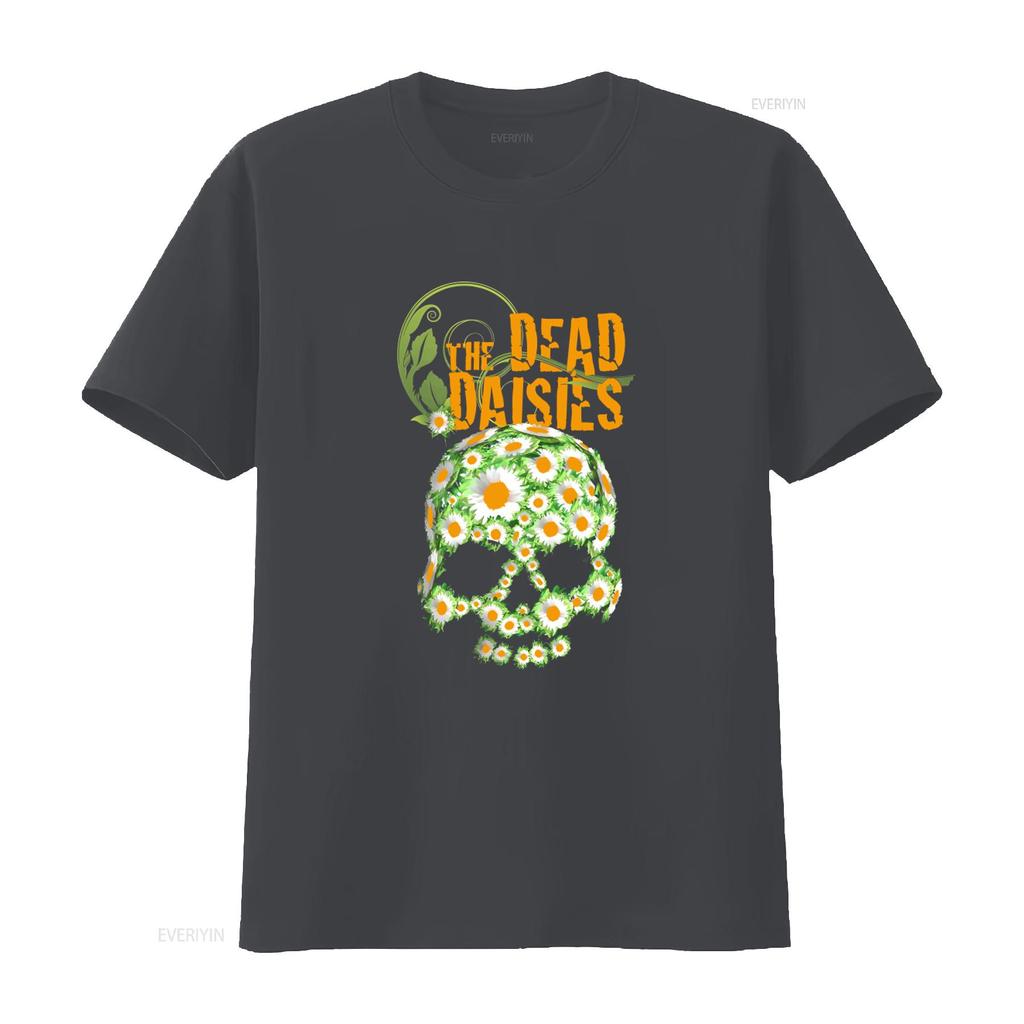 The Dead Daisies Band Fan Black T Shirt With Daisy Skull Print All Sizes Available Vintage Slightly Streetwear Casual