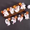 48pcs Ghost Lollipop Holder Happy Halloween Lollipop Decoration Paper Card Trick Or Treat Candy Pack Kid Halloween Party