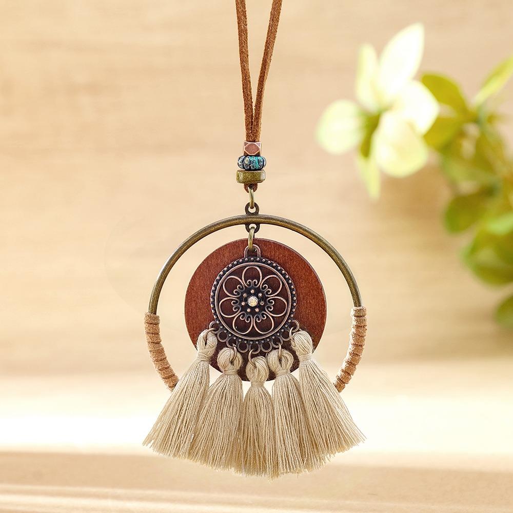 Trendige Boho-Halskette Elegante Stammes-Halskette Retro-Pulloverkette Schmuck