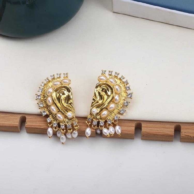 Artistic Ear Model Ear Accessory Unique Ear/Eye Model Earrings Adornment Personalized Ear Studs for Parties Dates