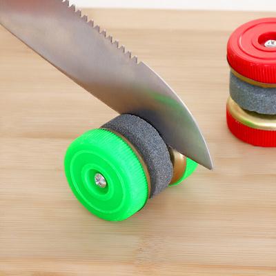 1Pc Round Double-Sides Sharpening Stone Knife Sharpener Useful Whetstone