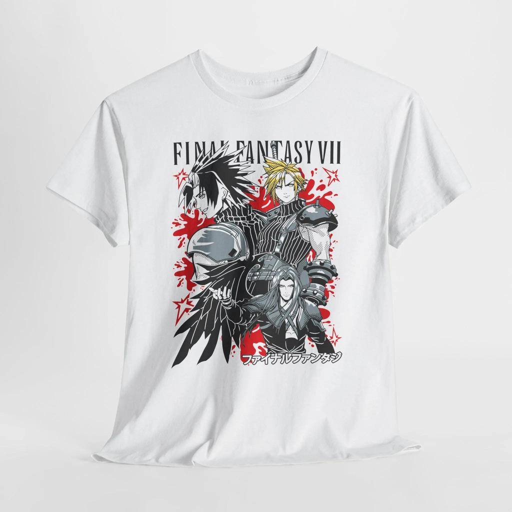 FF7 VII GBike Portrait Premium Tshirt Anime Enthusiast Gift Unisex and Women Summer Cotton Comfortable and Fashionable Loose Top