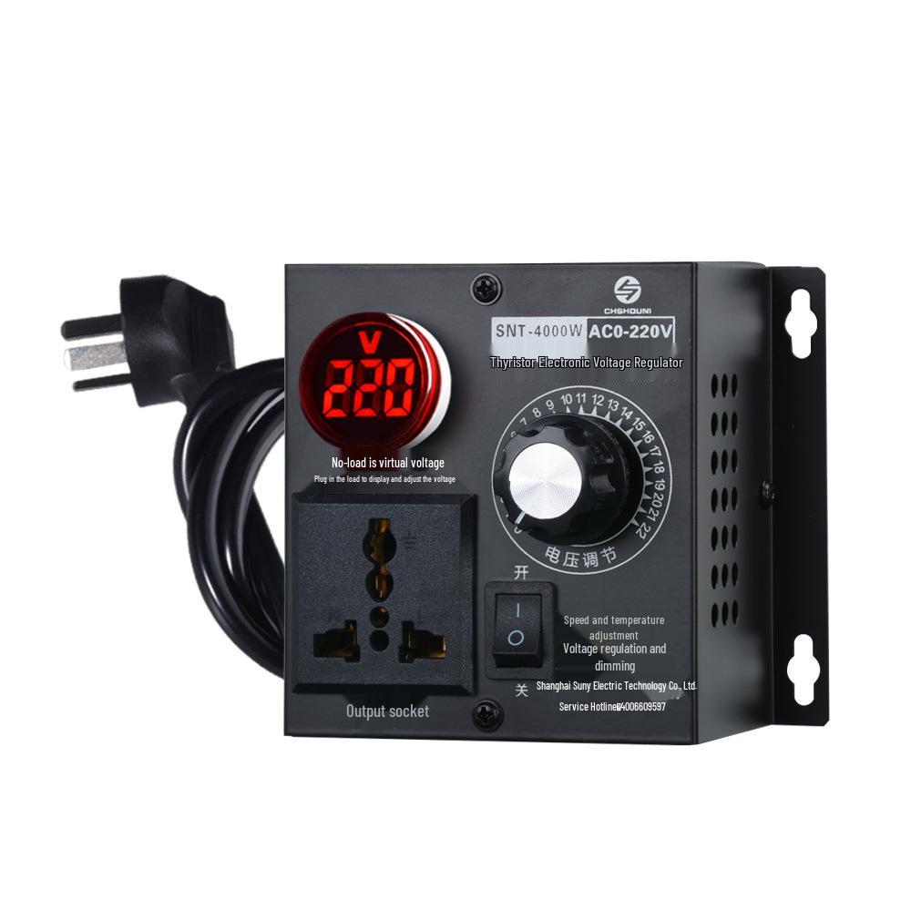 4000W Thyristor Voltage Regulator: Variable Speed Motor, Fan, Electric Drill & Temperature Controller (220V)