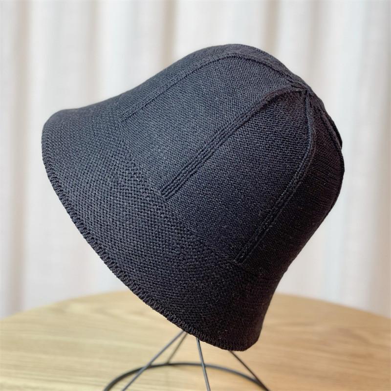 Summer Ice Silk Bucket Fisherman Hat Women Sun Protection Sun Hat Big Head Circumference Ins Trendy Women's New 2023