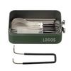 LOGOS Color Mess Kit (Green) 88230254 (approx.) Width 31.5 X Depth 11.5 X Height 5.5 Cm