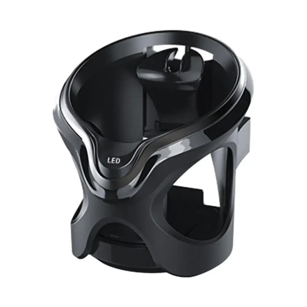 

Universal Car Cup Holder with LED Light Anti-Shake Easy to Install Automotive Air Vent Cup Bottle Holder