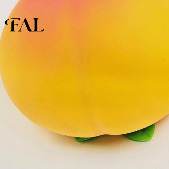 TPR Realistic Fruit Toys Giant Simulated Peach Squeeze Toy, Stress Relief Sensory Pinch Ball Fidget Toy for Home Office Relaxation