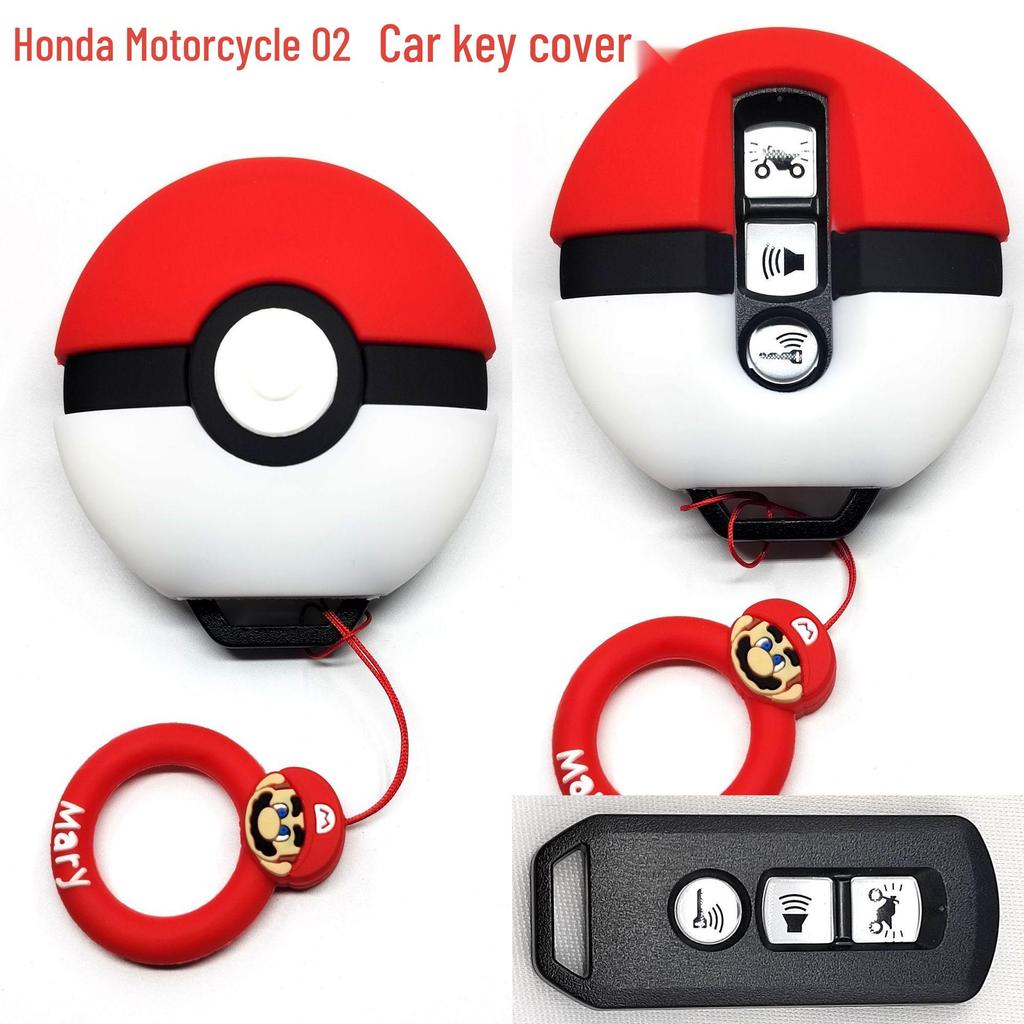 Cat Paw Cartoon Key Cover for Yamaha & Honda Motorcycles