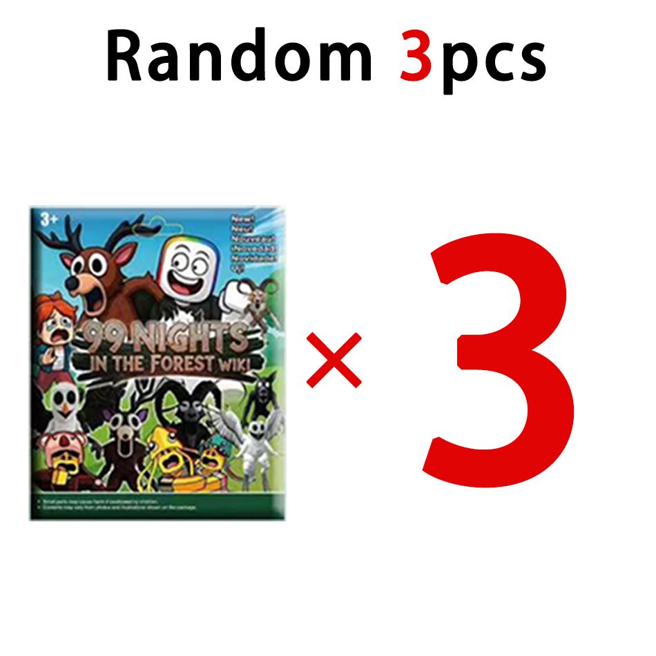 NEW 1-24pcs 99 Nights in The Forest Action Figure Deer Owl Goat Figurine Desktop Decoration Model Ornaments Fans Christmas Gifts