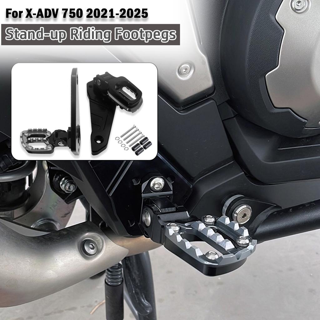 For HONDA XADV 750 2025 XADV750 2024 2022 2023 X ADV 750 2021 Foot Rest Footrest Footpegs Passenger Foot Pedal Foldable