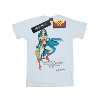 Womens/Ladies Wonder Woman Standing Logo Cotton Boyfriend T-Shirt