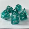 7 Pcs of New Double Colors Dice Polyhedral Gold Font Digital Dices Kit for TRPG RPG D20 D12 D10 D8 D6 D4 Table Game Kids Toy