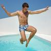 Swimming Trunks High Elastic Chlorine Resistant Fabric Comfortable Fit No Curling Quick Drying Breathable Moisture Wicking Swimming Shorts