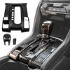 Carbon Fiber Color Car Center Console Gear Shift Box Panel Cover Gear Shift Knob Cover Auto Trim Accessories for Honda 10th Gen Civic Hatchback Sedan