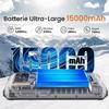 Smartphone Étanche Grande Batterie 15000 mAh HOTWAV W10 6.53-inch HD+ 32GB Caméra 13MP Robuste Téléphone 4G Android 12 - Orange