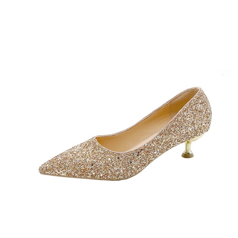 Fashion Summer Stiletto High Heels Women's Fashion Pointed Toe Full Diamond Cover Foot Non-Slip Wear-Resistant Single Shoes