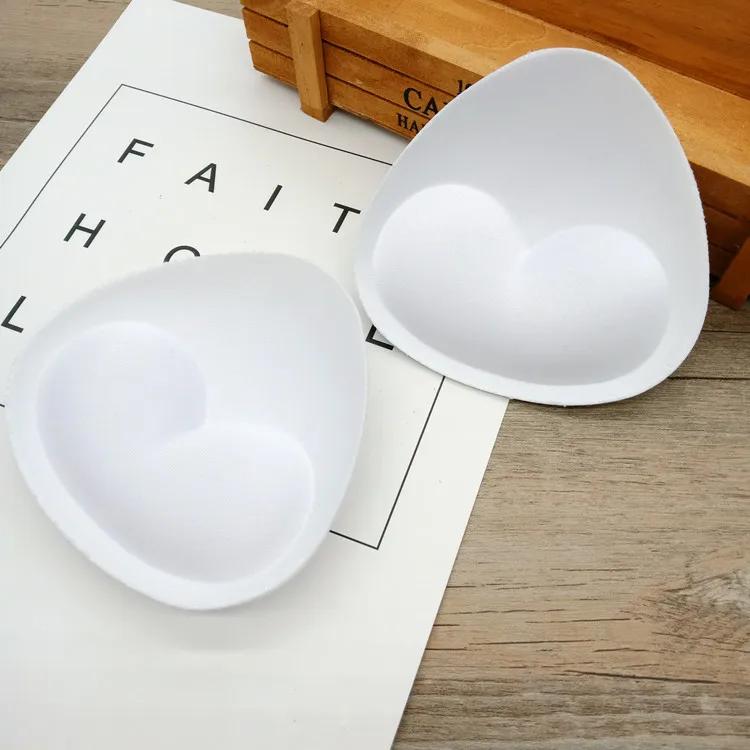 1 Pair/Lot Woman Swimsuit Padded Sponge Foam Push Up Enhancer Chest Cup Breast Bikini Swimwear Inserts Invisible Bra Pad