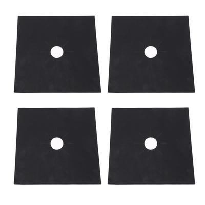 4 Pièces Tapis de Cuisinière à Gaz PTFE Résistant à la Chaleur Antiadhésif Housse de Protection pour Cuisinière à Gaz 270 X 270 X 0.12mm