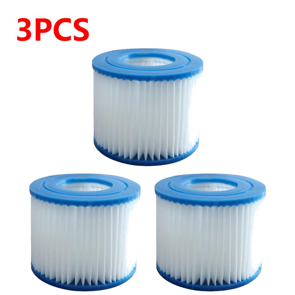 1-10pcs Pool Water Filter Cartridges Type VI Spa Filter Cartridge Soft Rubber Ends Pool Filter for Most Inflatable Hot Tub