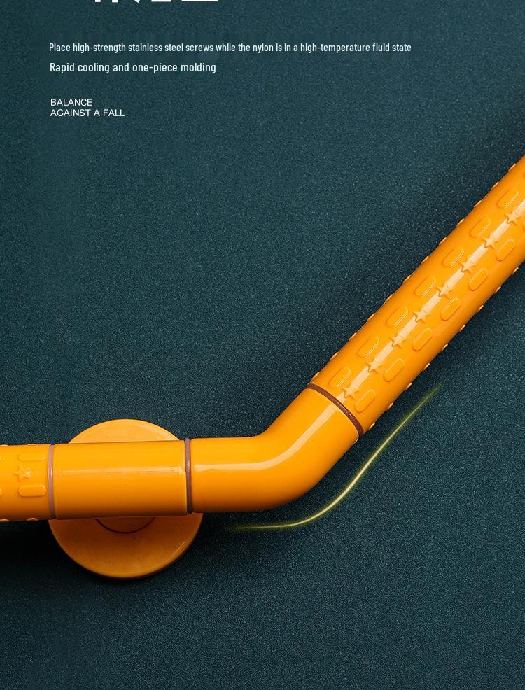 L-Shaped 135° Non-Slip Safety Handrail for Bathrooms and Corridors
