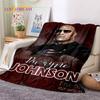 La Roccia Dwayne Johnson Attore Coperta Morbida in Flanella, Coperta da Lancio Coperta Confortevole per Picnic Letti Divano Casa Camera da Letto Regalo