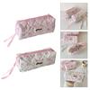 Simple Pencil Case Sweet Bows Pen Case Pencil Pouch Aesthetic Pencil Bag Pen Pouch Desk Organizers for Student