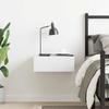 Hanging Nightstand White 40 X 30 X 15 Cm Engineered Wood