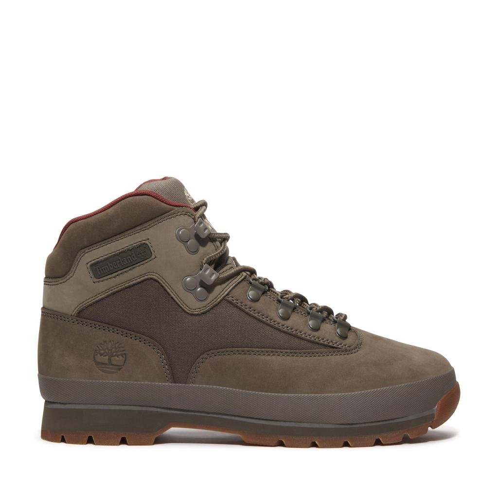 Timberland Euro Hiker Mid Olive Men's Boots, TB0A6DYHEO81, Nubuck, 7.0/25.0cm