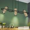 Suspension - NETTLIFE - 3 GU10 Bulbs - Gold Finish - Metal - Diam. 70 Cm