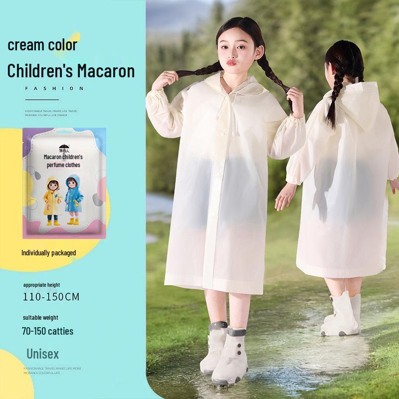 Reusable Full-Length Women's Raincoat for Outdoor Use