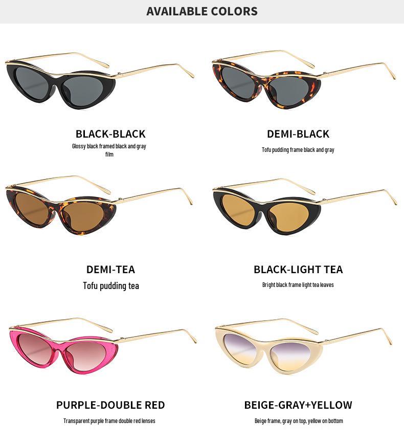 Occhiali da Sole Trendy da Donna Cat Eye - Stile INS 89286: Occhiali da Sole alla Moda per la Protezione Solare