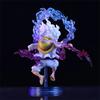 Bandai 10cm Mini One Piece Luffy Gear 5 Action Figure Sun God Nika Statue Anime Figurine Pvc Model Doll Collection Toy Gift Kids