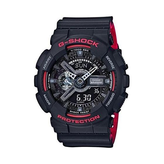 [Casio] CASIO G-Shock G-Shock Overseas Model Waterproof Black Red Black x Red GA-110HR-1A